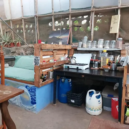 Twin In The Greenhouse Close To Mountains And Surf Paradise Camping Tejina